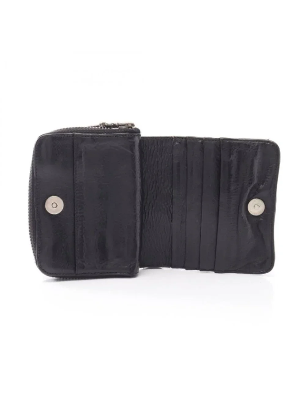 Chrome Hearts Bifold Wallet Square Zip Bill Leather